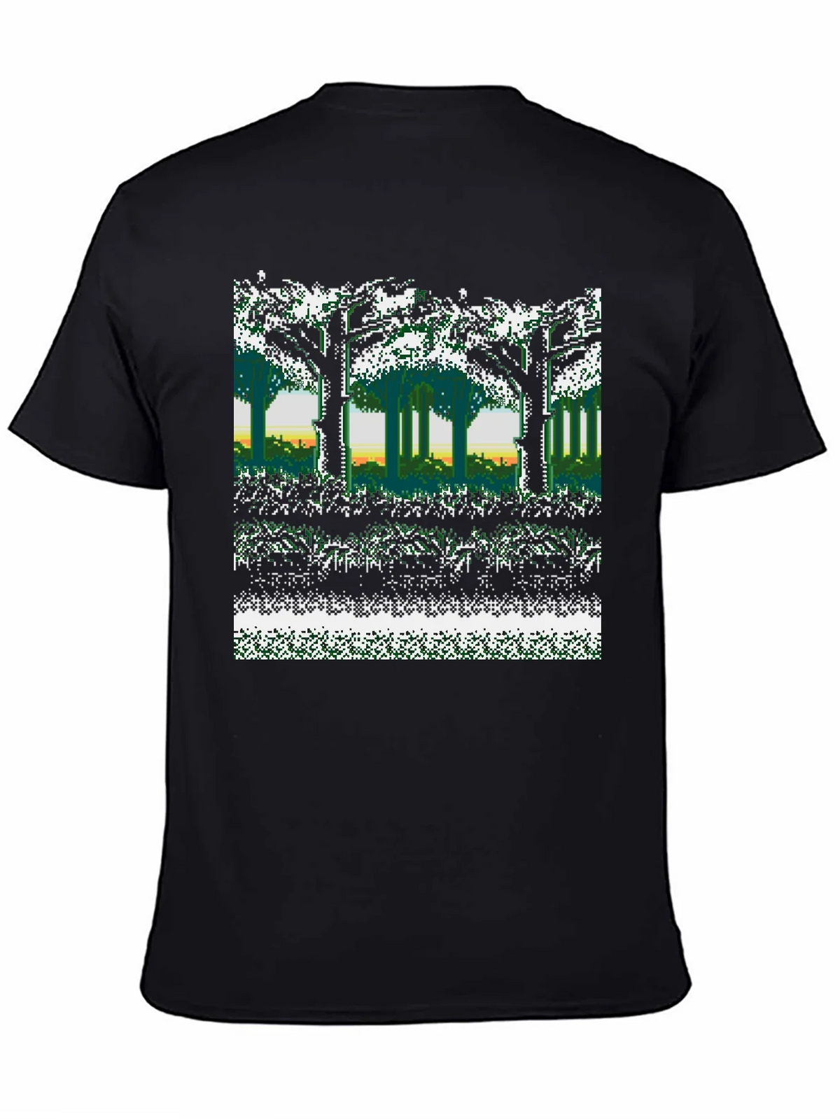 8-Bit Forest Graphic T-Shirt product image 4