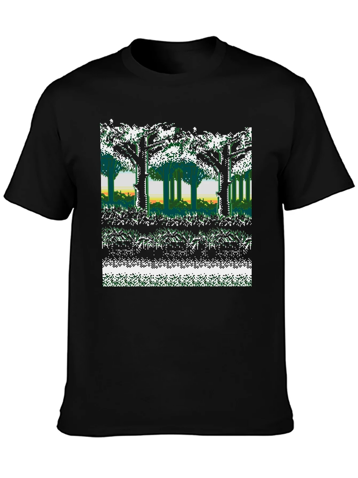 8-Bit Forest Graphic T-Shirt product image 3