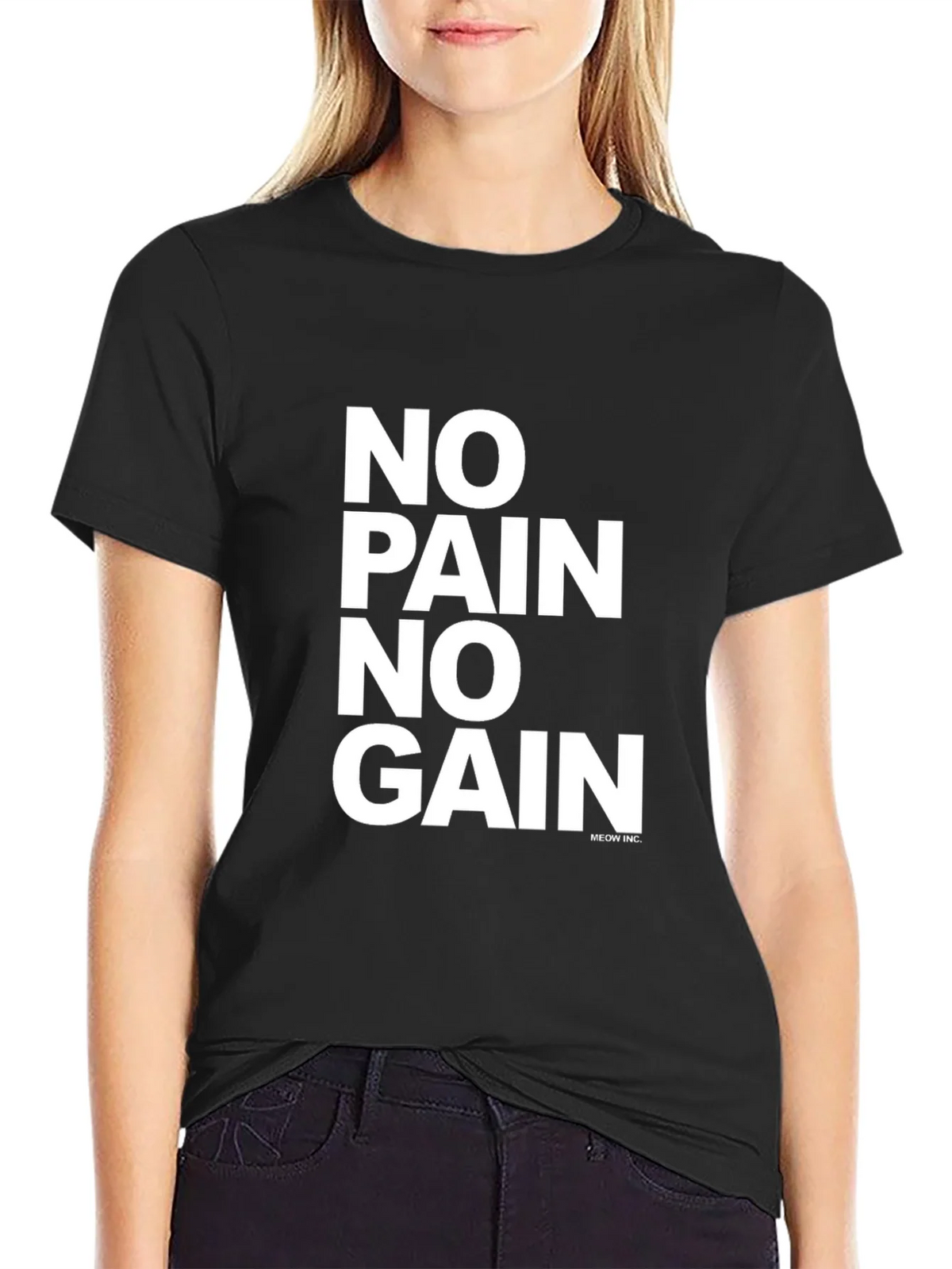 No Pain No Gain Graphic Tee - Black T-Shirt product image 1