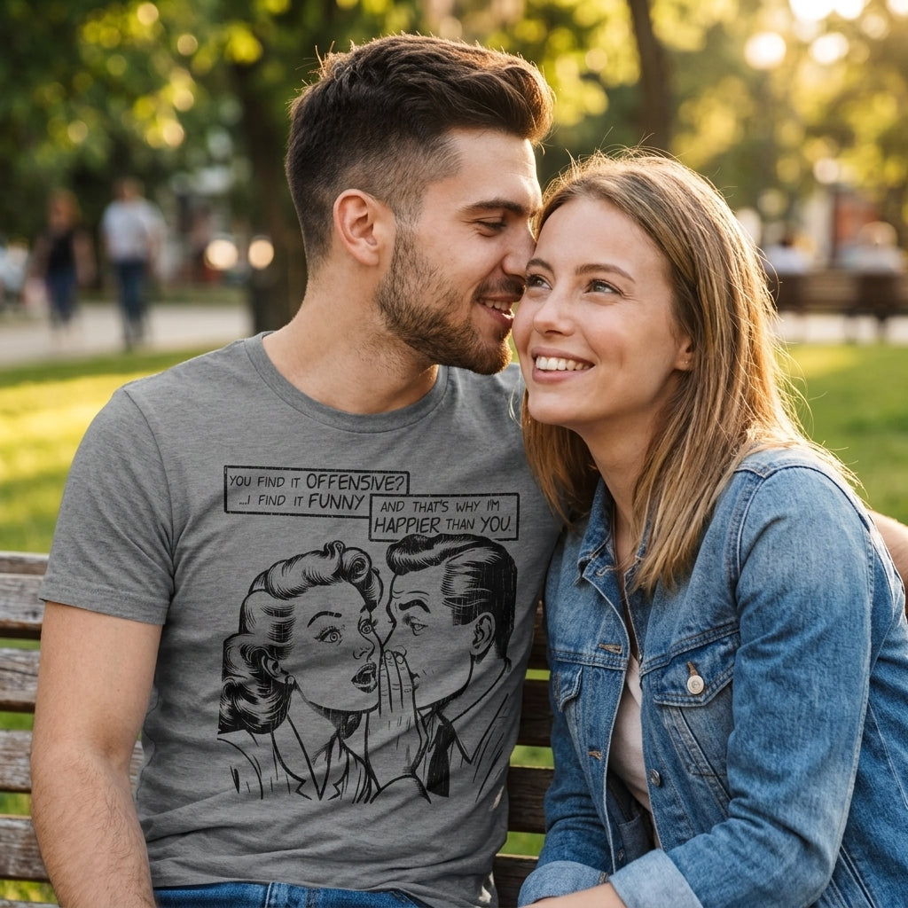 You Find It Offensive I It Funny Men's T Shirt product image 2