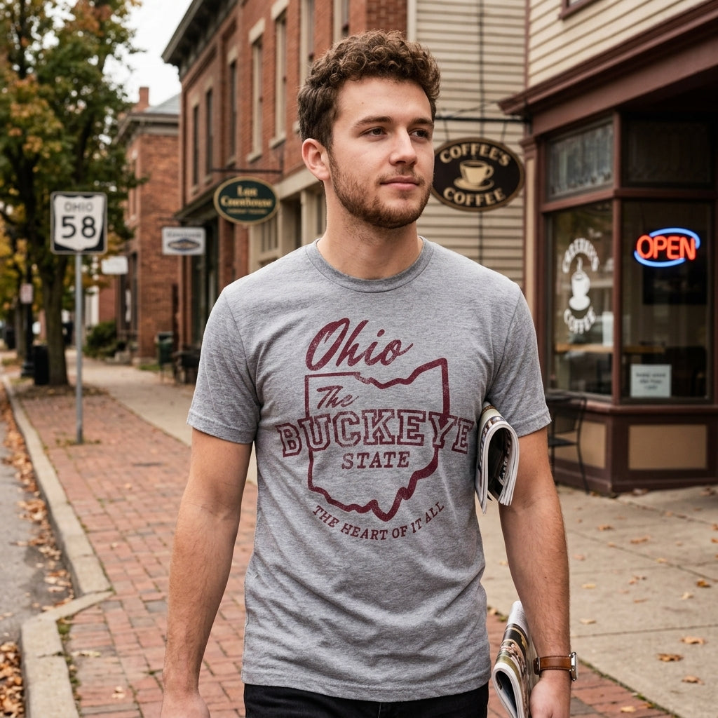 Ohio The Buckeye State Men's T Shirt product image 2
