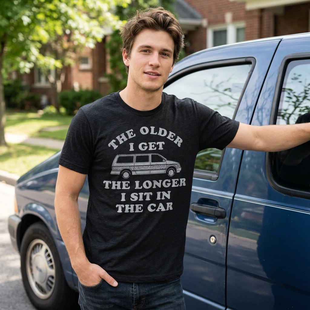 The Older I Get Longer I Sit In Car Men's T Shirt product image 2