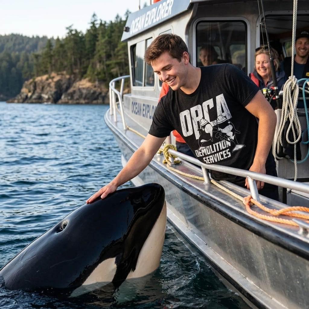 Orca Demolition Services Men's T Shirt product image 2