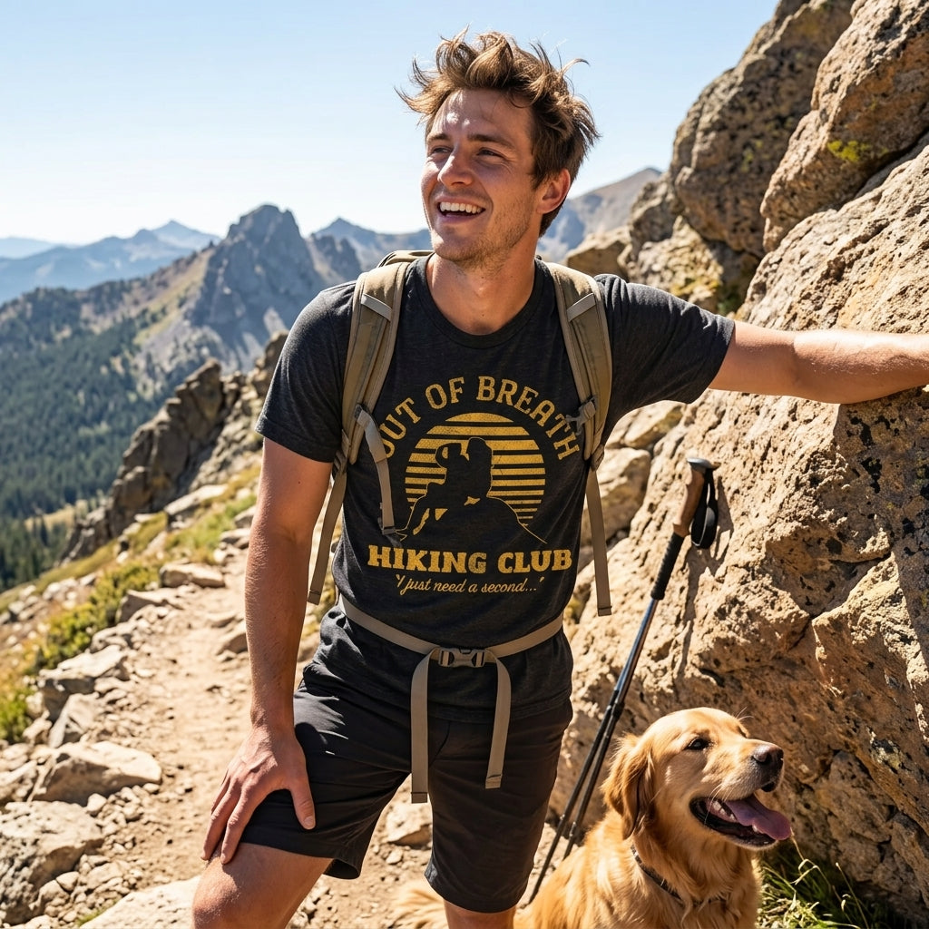 Out Of Breath Hiking Club Men's T Shirt product image 2
