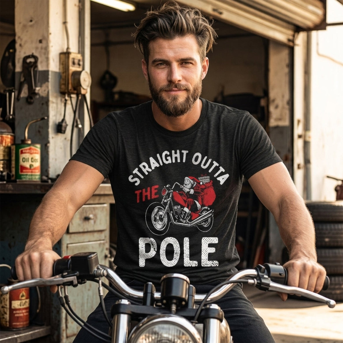 Straight Outta The North Pole Men's T Shirt product image 2