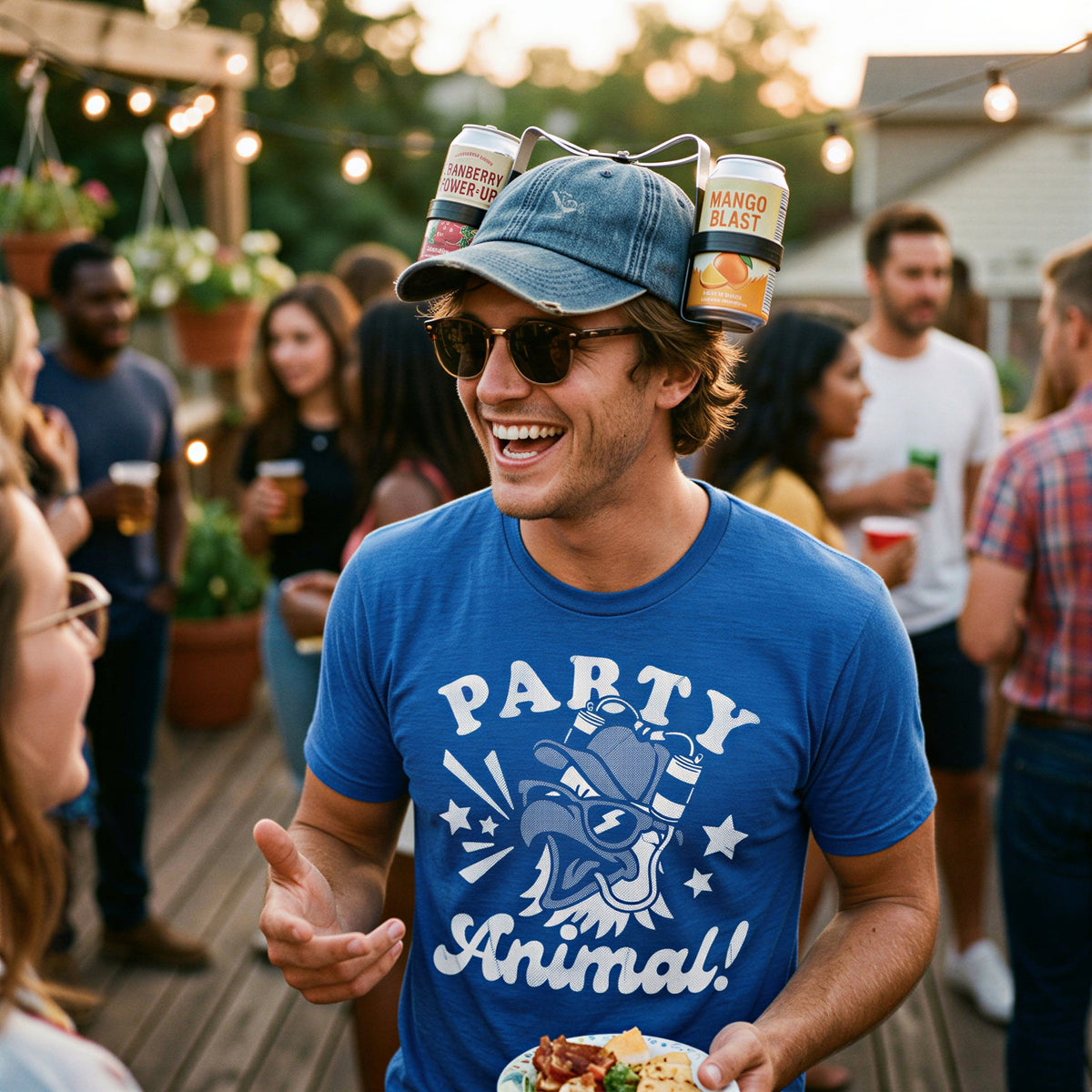 Party Animal Bald Eagle Men's T Shirt product image 2