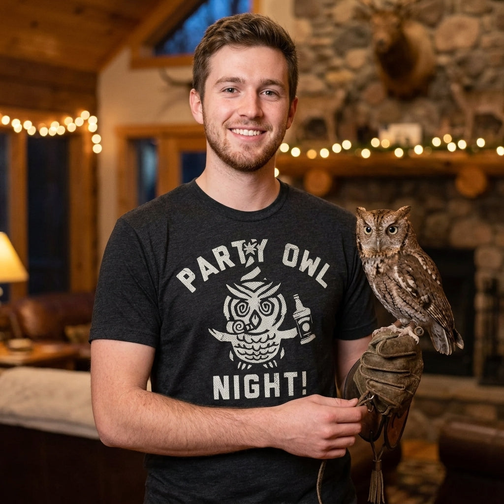 Party Owl Night Men's T Shirt product image 2