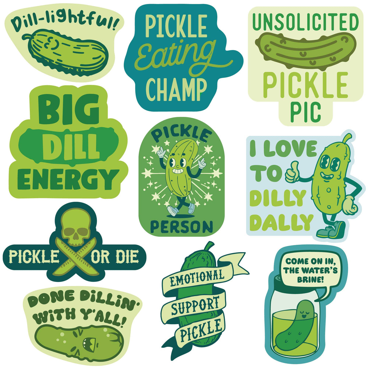 More Pickles Stickers