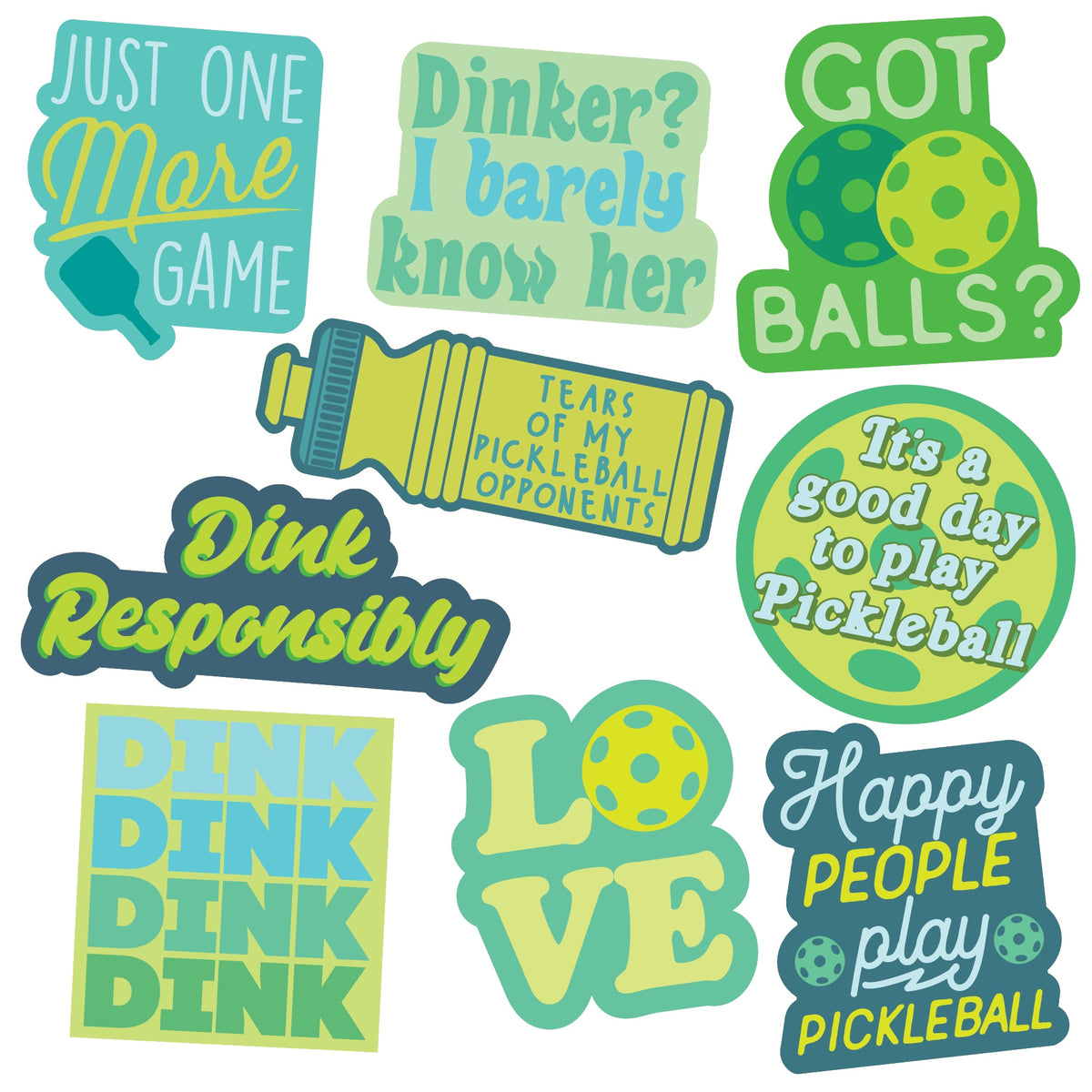 Pickleball Stickers
