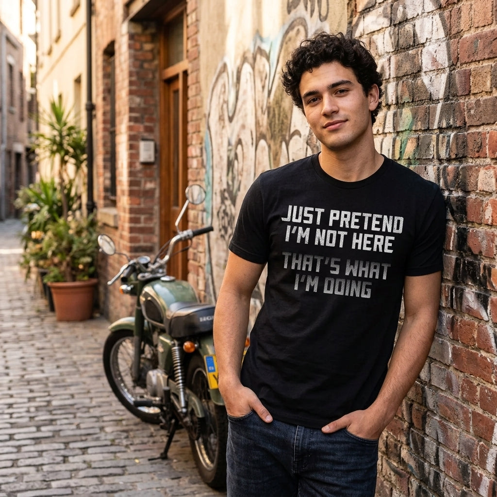 Just Pretend Im Not Here Thats What Im Doing Men's T Shirt product image 2