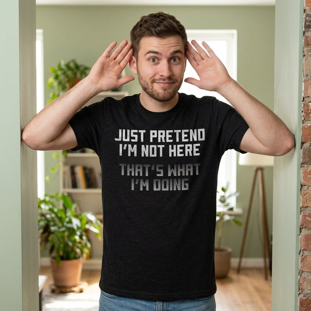 Just Pretend Im Not Here Thats What Im Doing Men's T Shirt product image 4