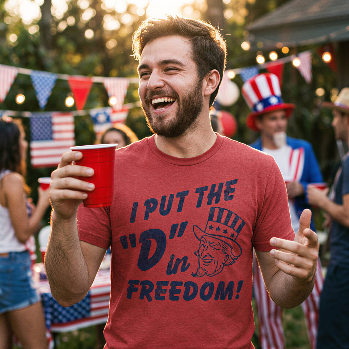 I Put The D In Freedom Men's T Shirt product image 2