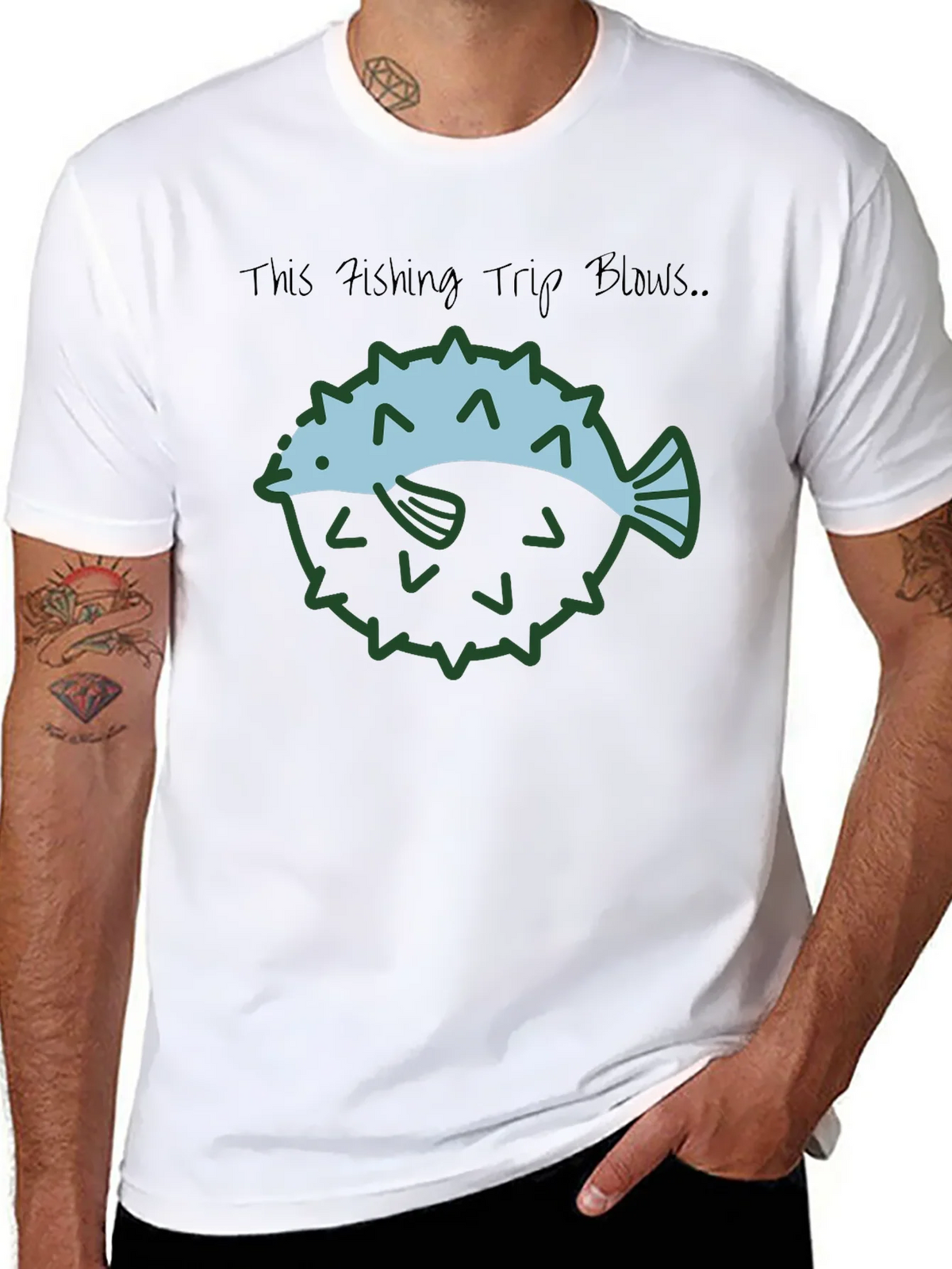 Funny Fishing Trip Blows T-Shirt product image 6