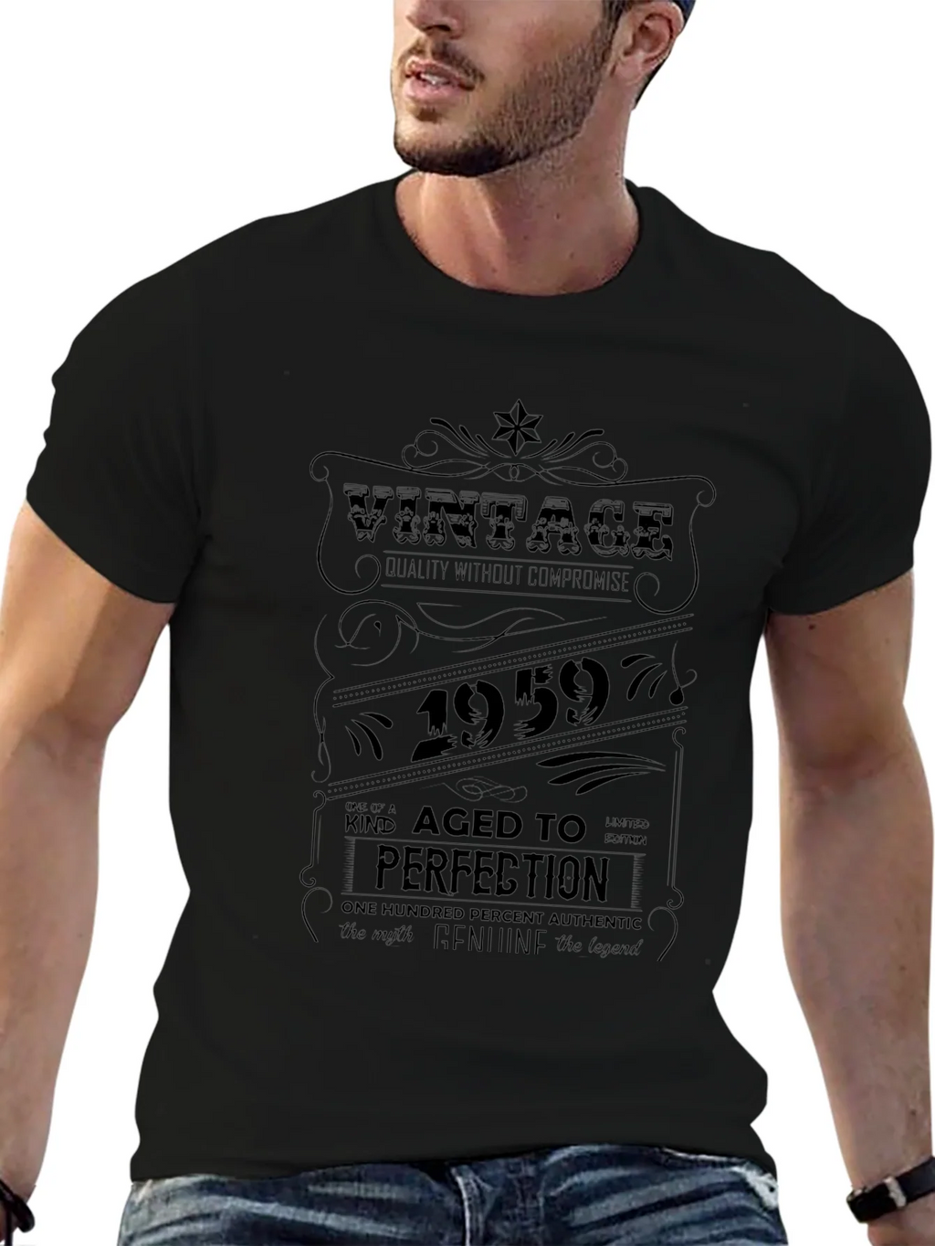 Vintage 1959 Aged to Perfection T-Shirt product image 4