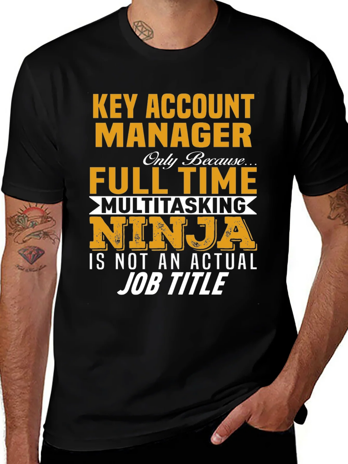 Key Account Manager Ninja Job Title Graphic Tee product image 1