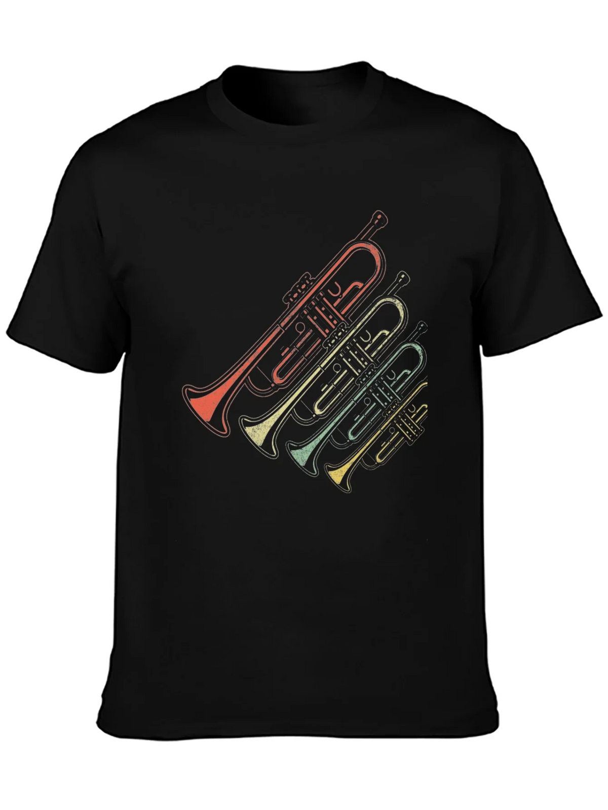Vintage Trumpet Graphic Tee - Retro Music Lover Shirt product image 2
