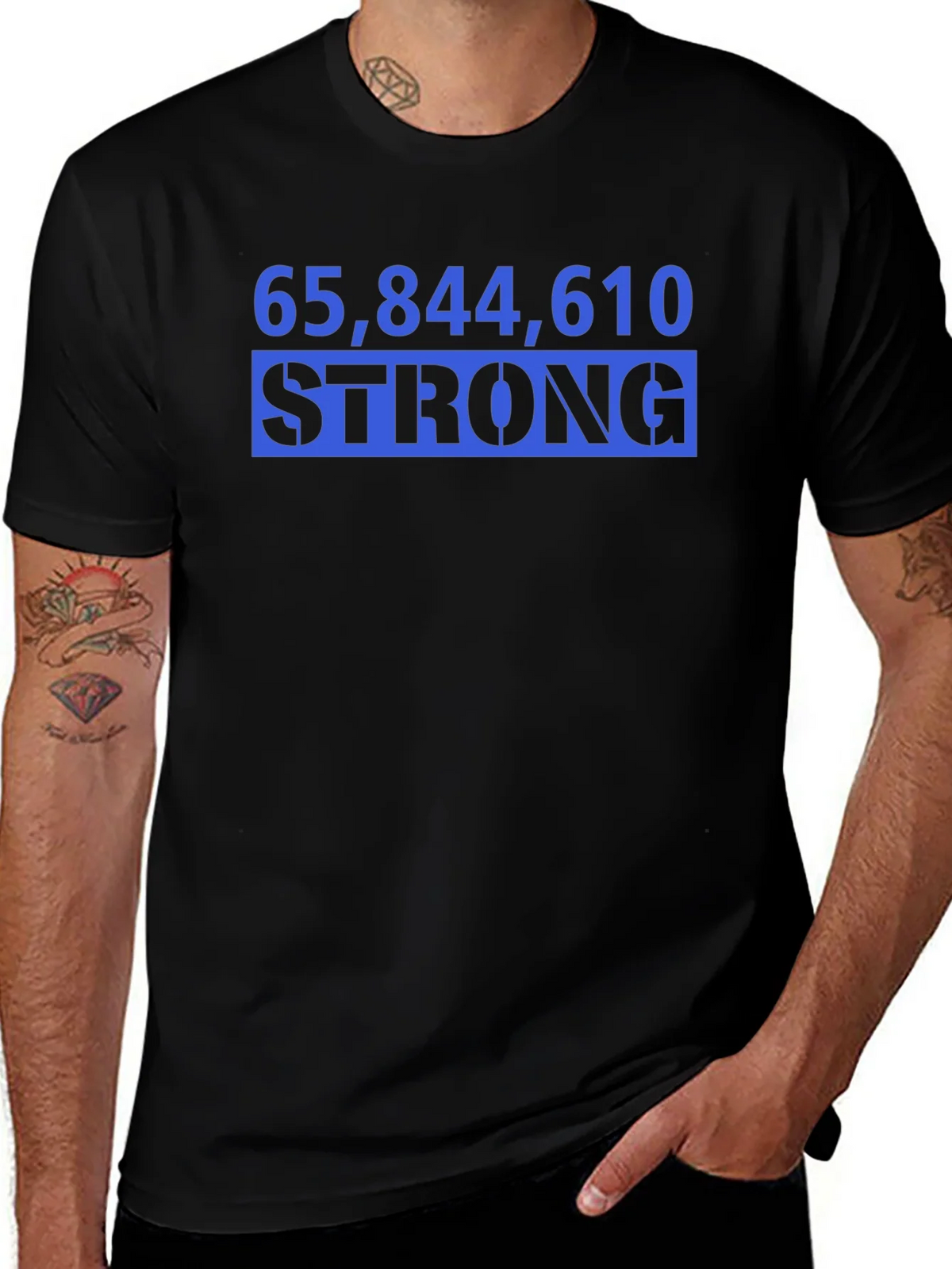 65844610 Strong Black Graphic T-Shirt product image 1