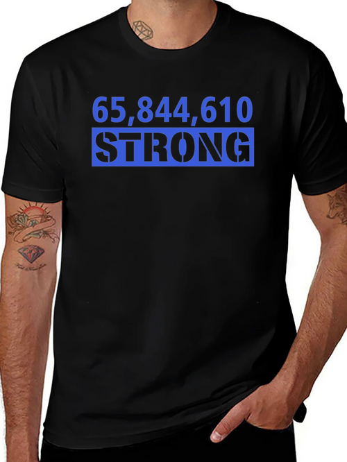 65844610 Strong Black Graphic T-Shirt product image 1