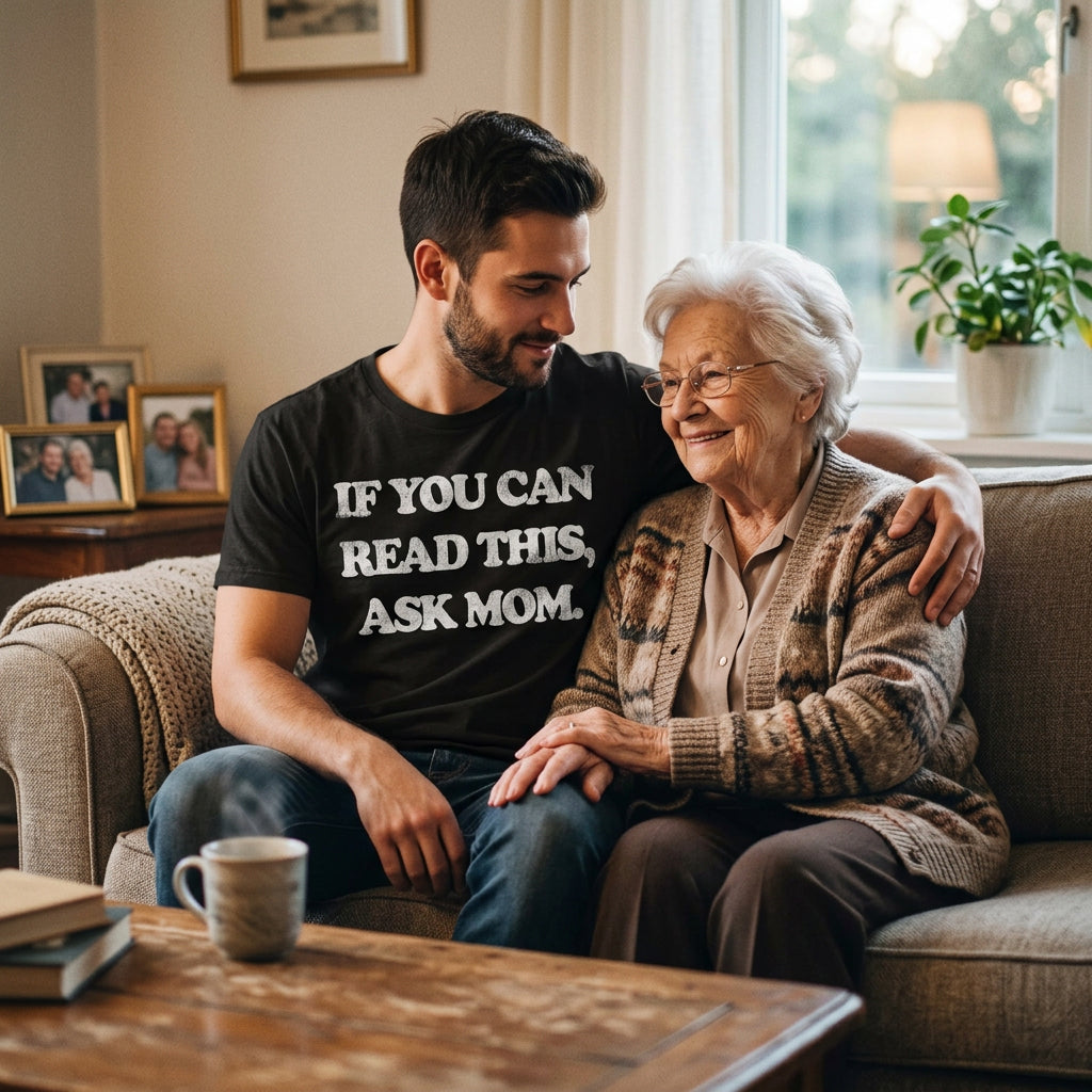 If You Can Read This Ask Mom Men's T Shirt product image 2