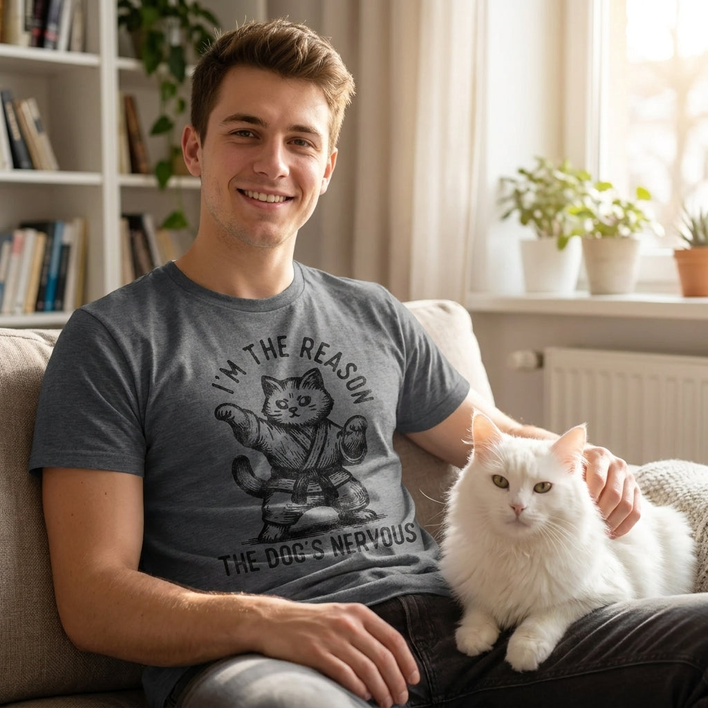 Im The Reason Dogs Nervous Men's T Shirt product image 2