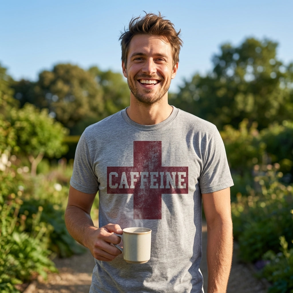 Caffeine Red Cross Men's T Shirt product image 2