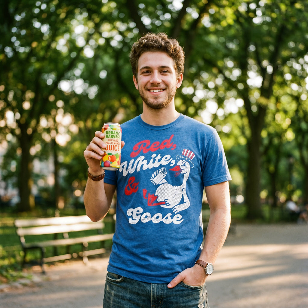 Red White And Goose Men's T Shirt product image 2