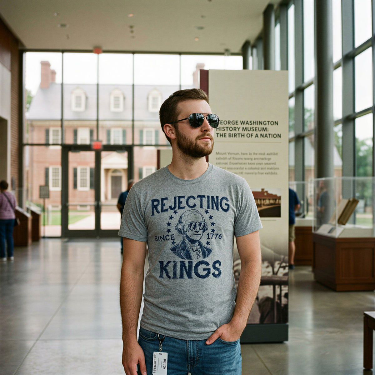 Rejecting Kings Since 1776 Men's T Shirt product image 2