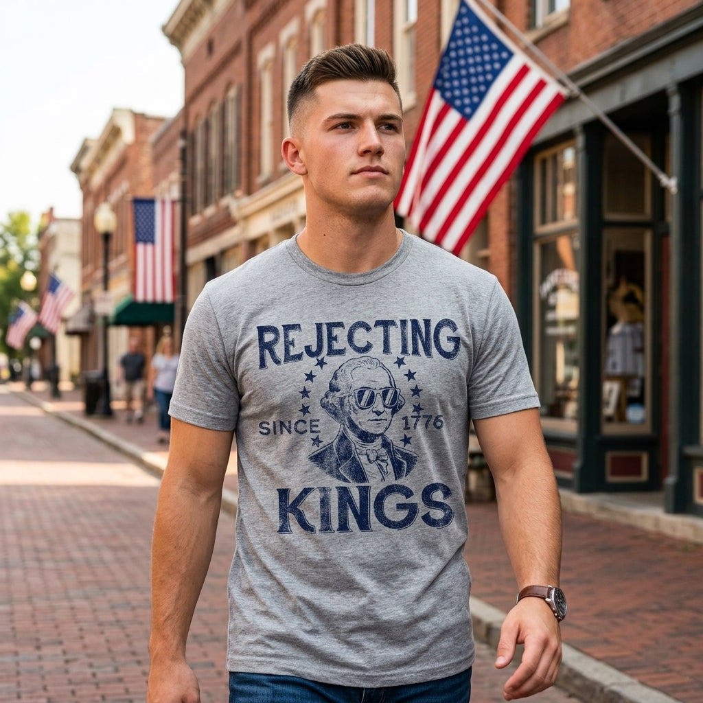 Rejecting Kings Since 1776 Men's T Shirt product image 4