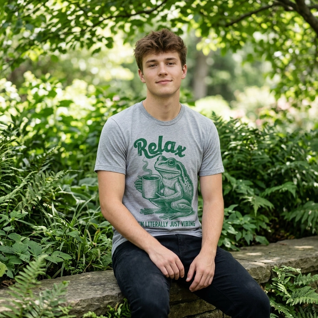 Relax Im Literally Just Vibing Men's T Shirt product image 2