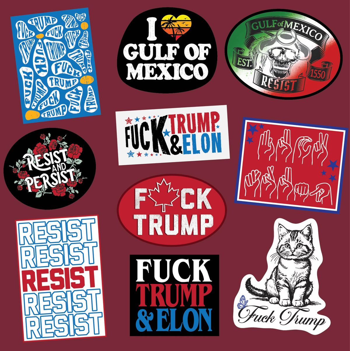 Resist Stickers