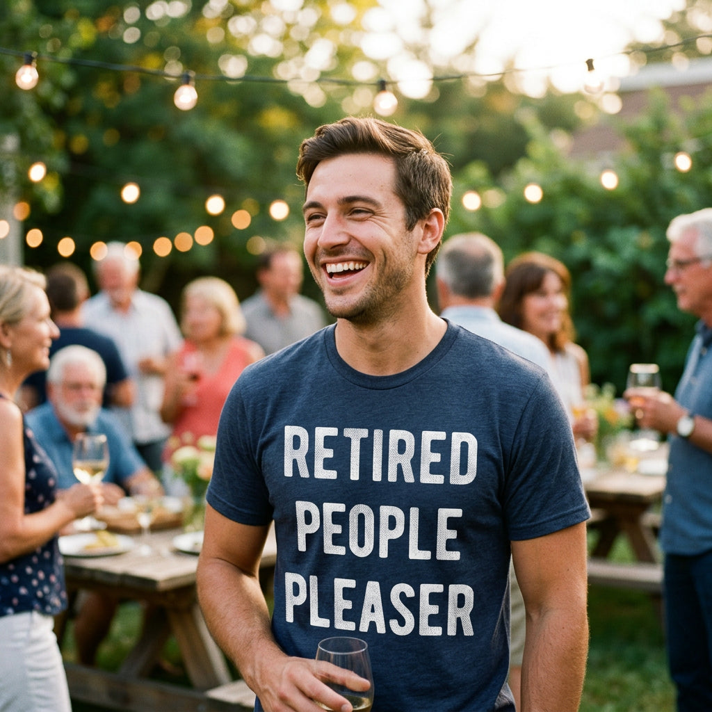 Retired People Pleaser Men's T Shirt product image 2