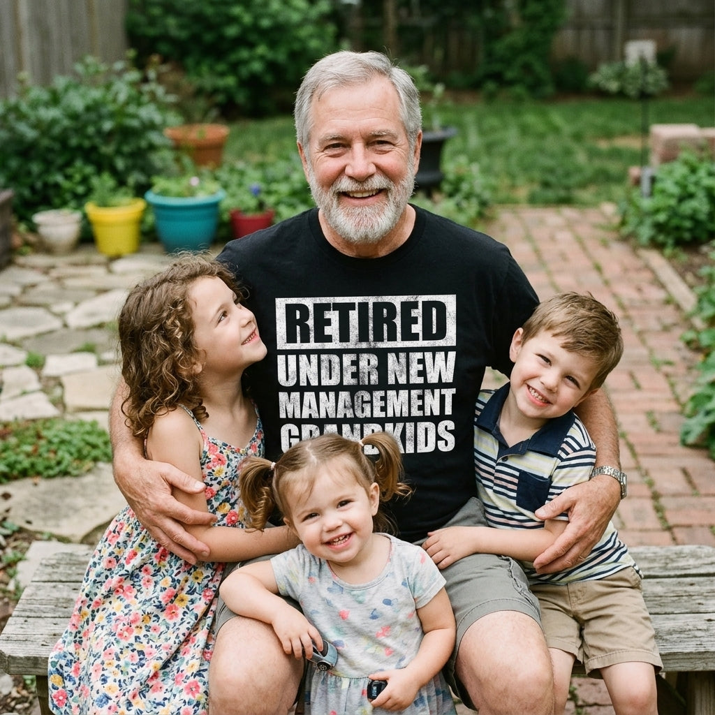 Retired Under New Management Grandkids Men's T Shirt product image 2