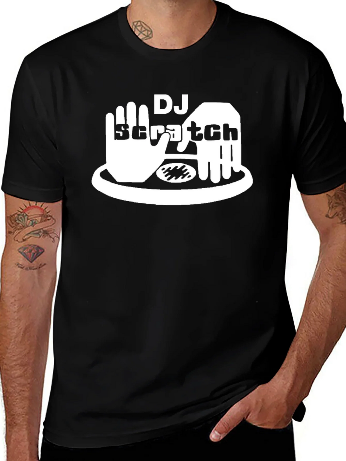 DJ Scratch Black T-Shirt product image 1