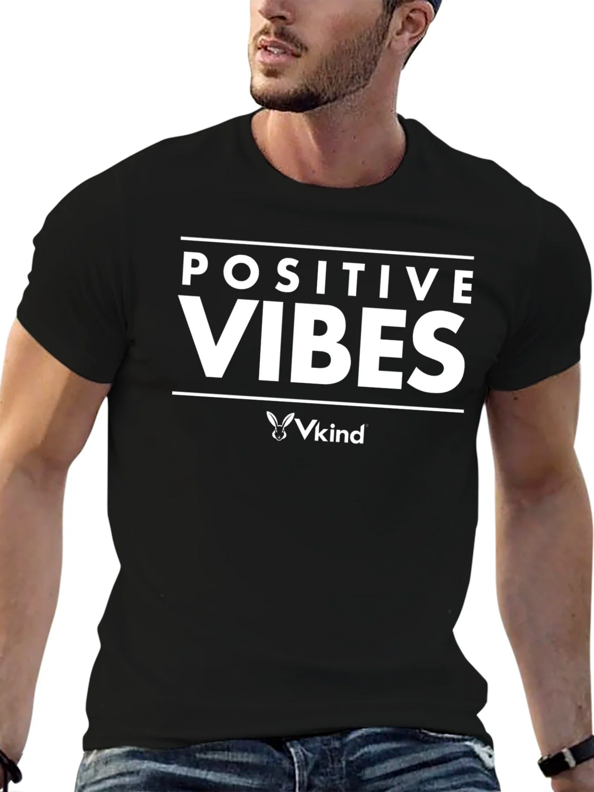 Positive Vibes T-Shirt - Vkind Brand product image 6