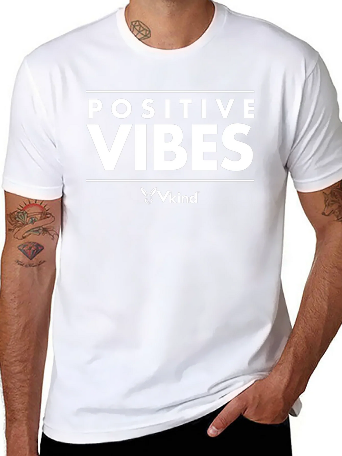 Positive Vibes T-Shirt - Vkind Brand product image 7
