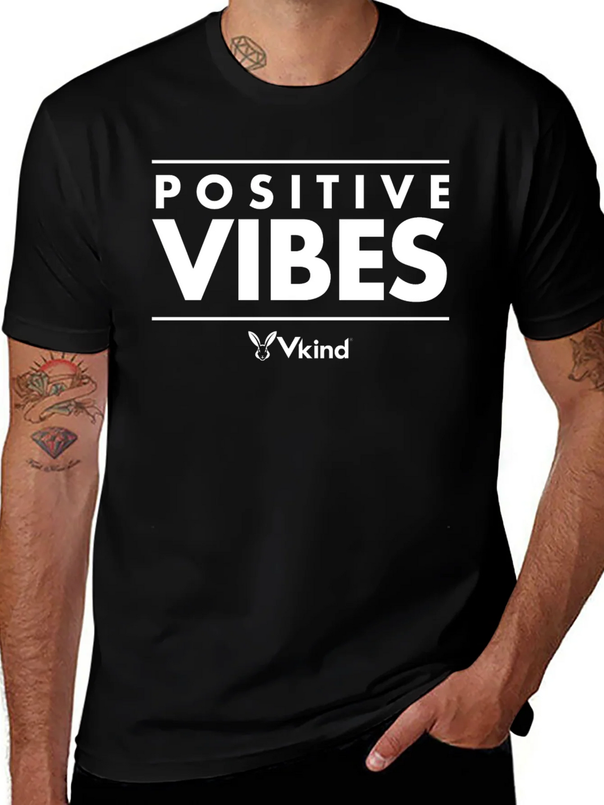 Positive Vibes T-Shirt - Vkind Brand product image 1