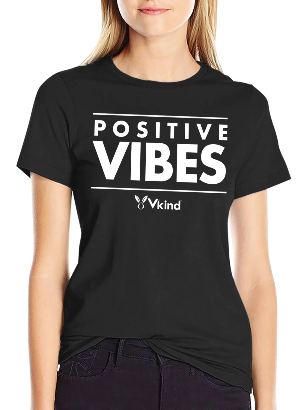 Positive Vibes T-Shirt - Vkind Brand product image 2