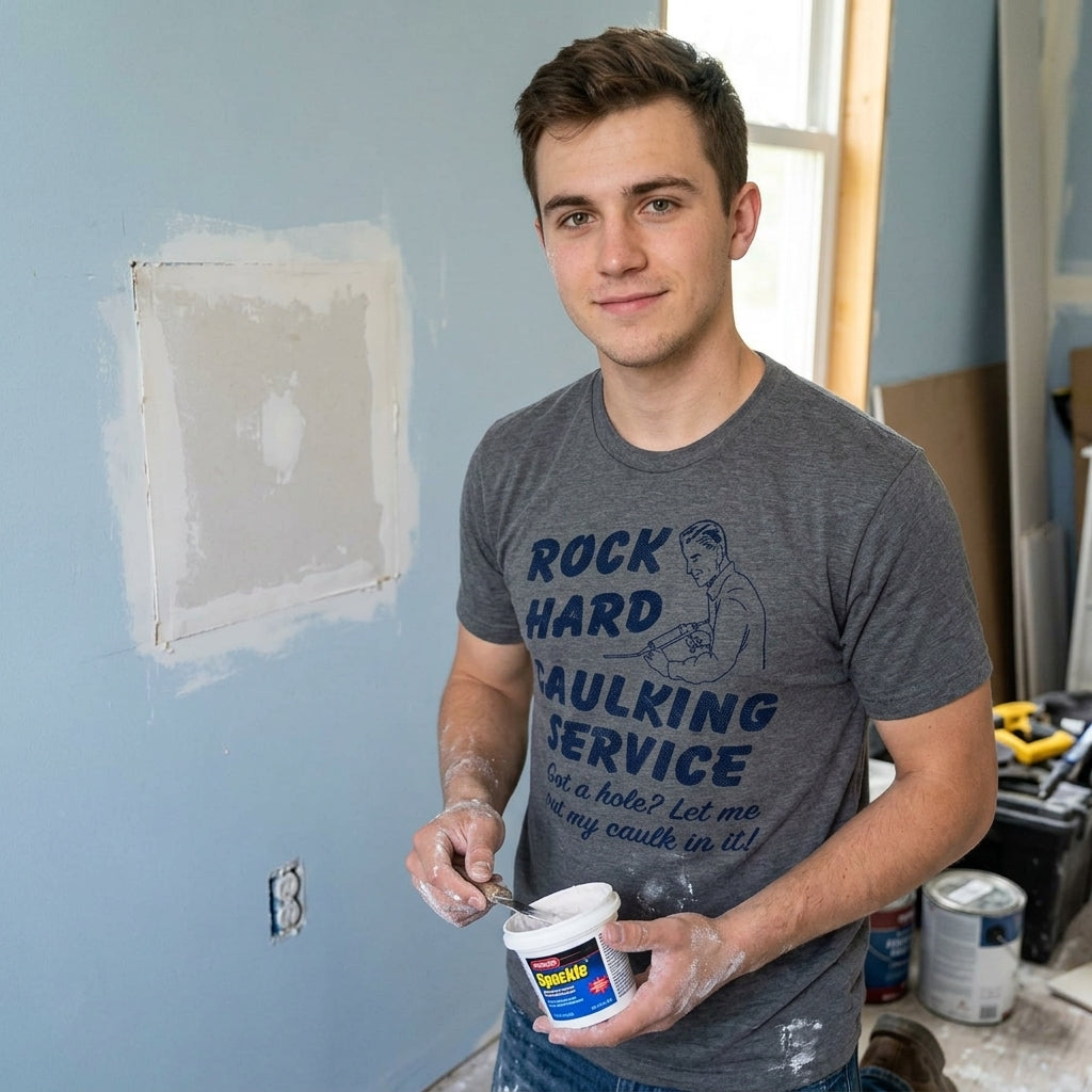 Rock Hard Caulking Service Men's T Shirt product image 2