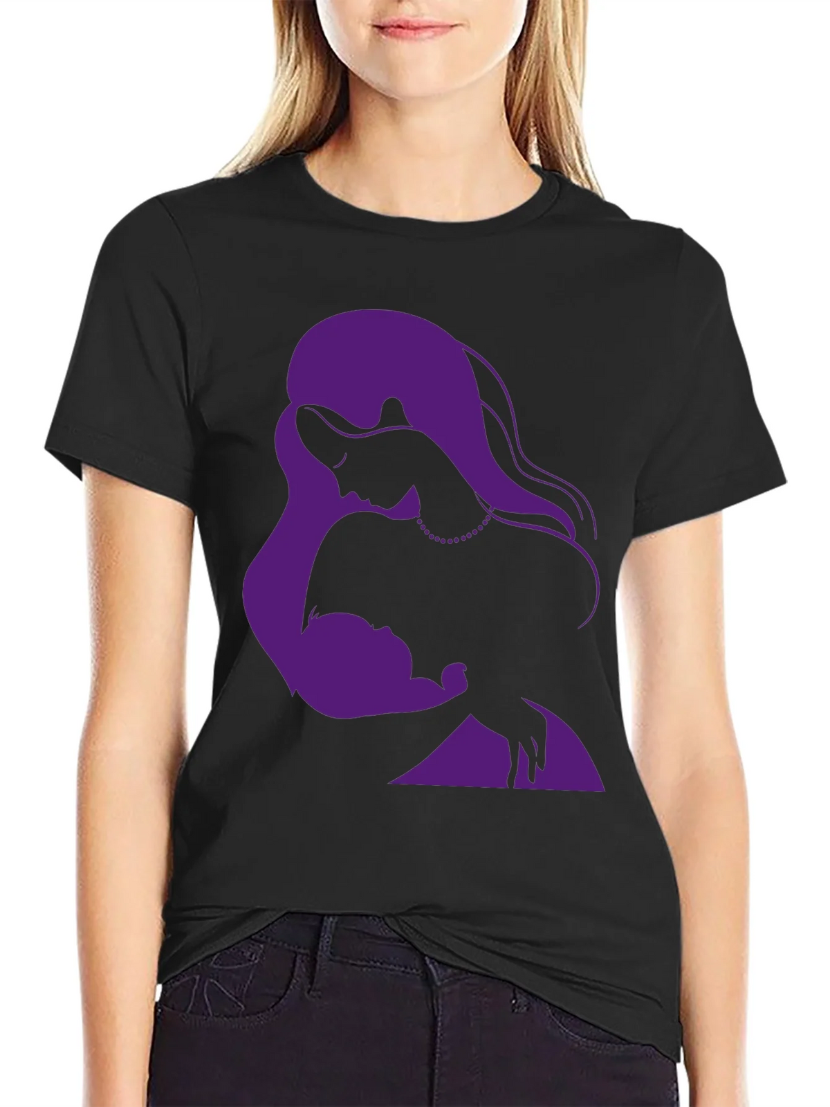 Elegant Mother & Child Graphic T-Shirt product image 2