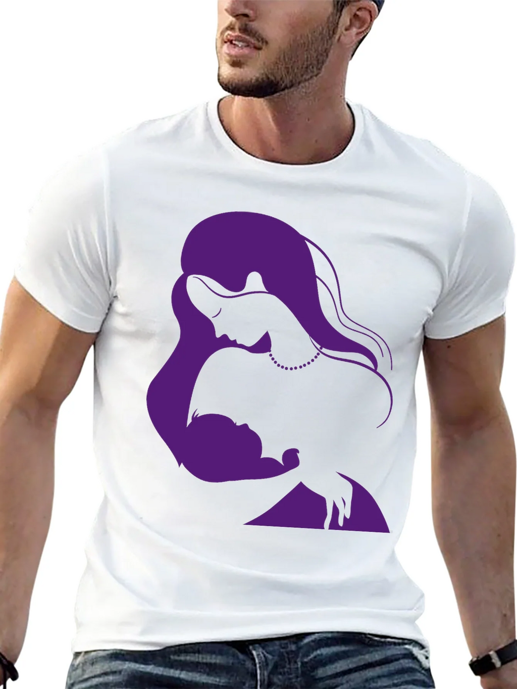 Elegant Mother & Child Graphic T-Shirt product image 10