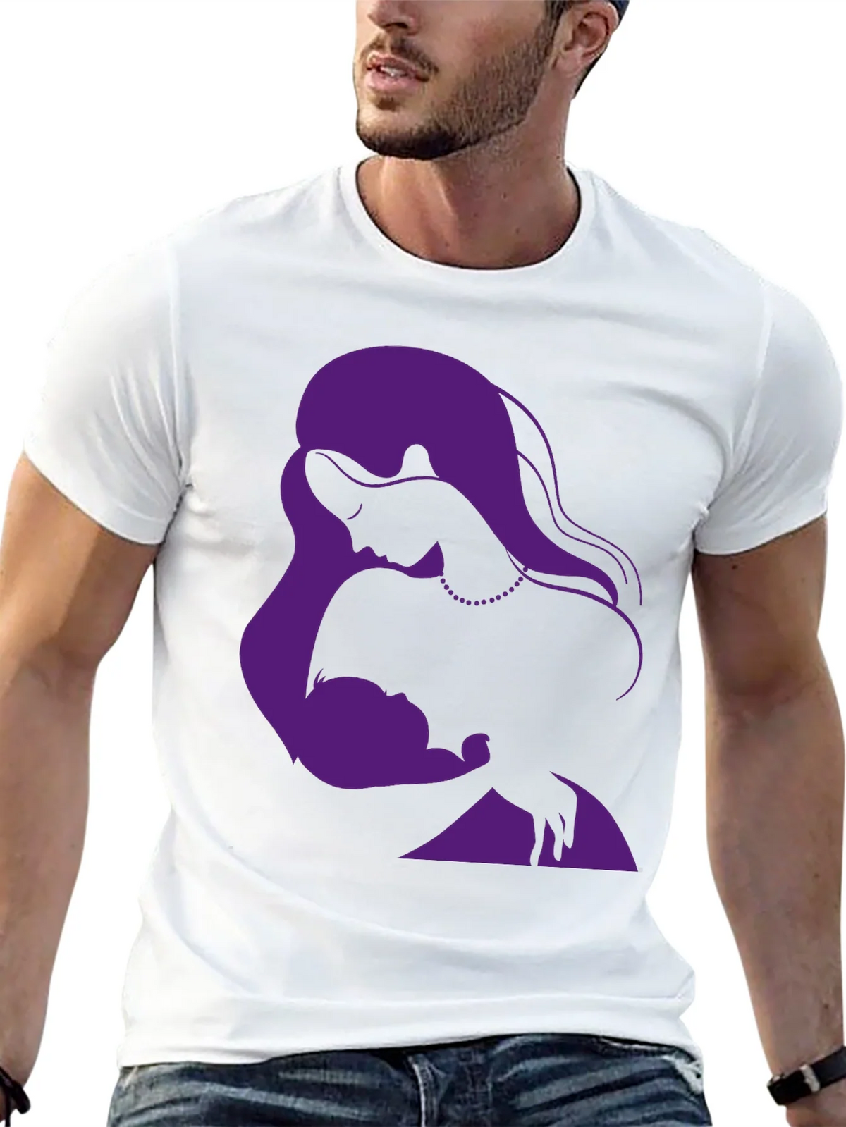 Elegant Mother & Child Graphic T-Shirt product image 10