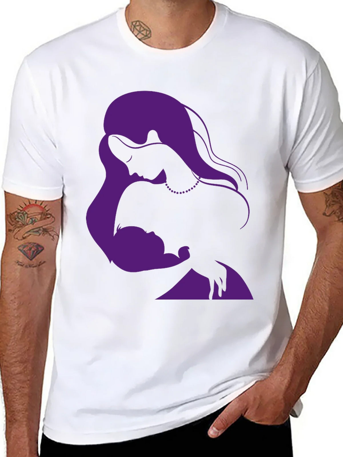 Elegant Mother & Child Graphic T-Shirt product image 5