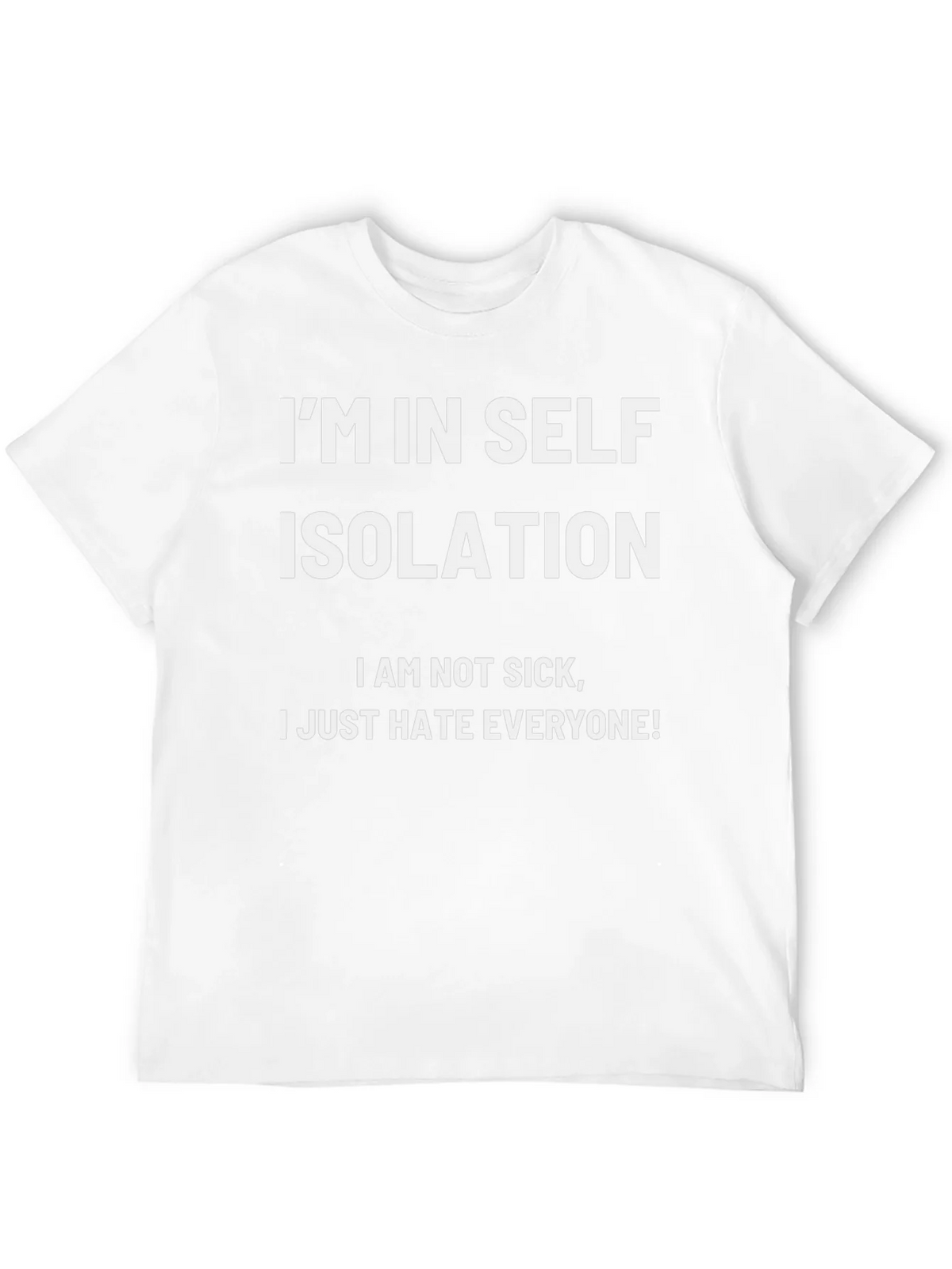 Im In Self Isolation Black T-Shirt product image 8