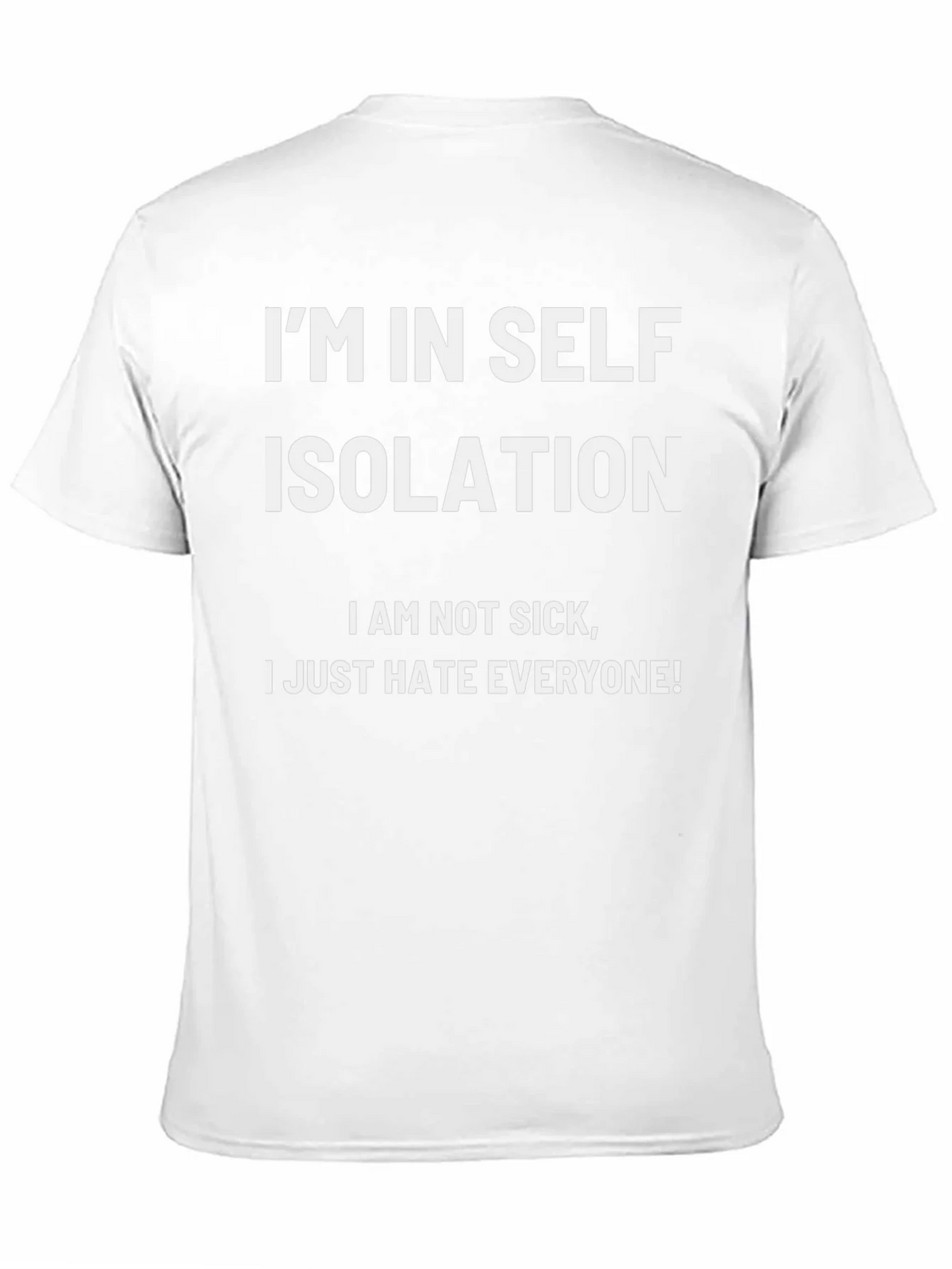 Im In Self Isolation Black T-Shirt product image 7