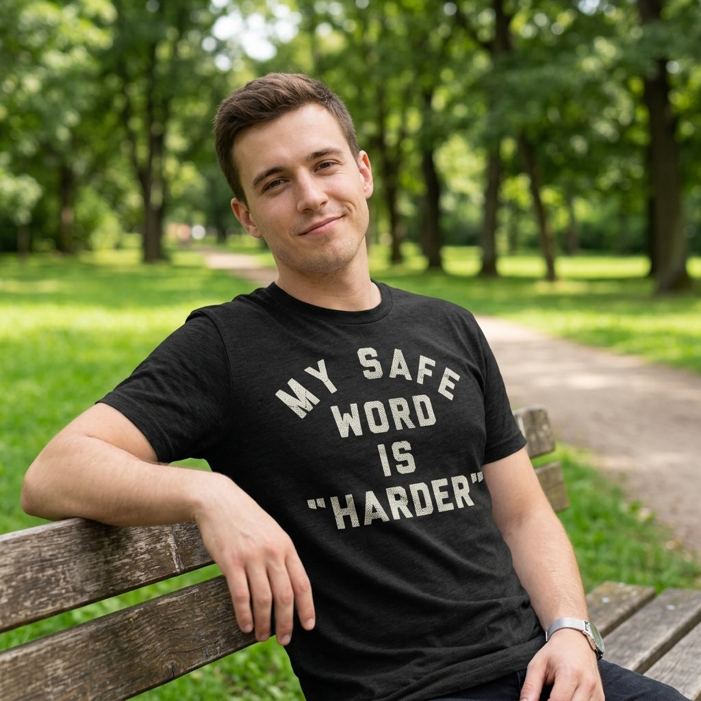 My Safe Word Is Harder Men's T Shirt product image 2