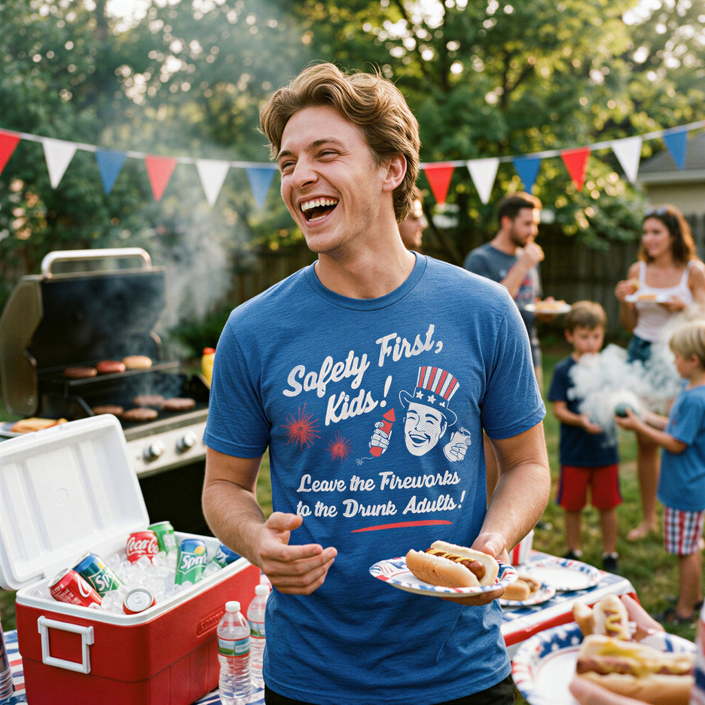 Safety First Kids Leave The Fireworks To Drunk Adults Men's product image 4