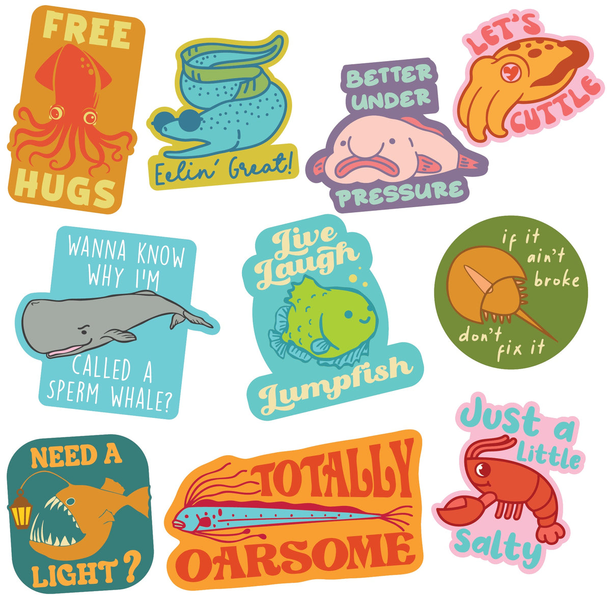 Sea Creature Stickers