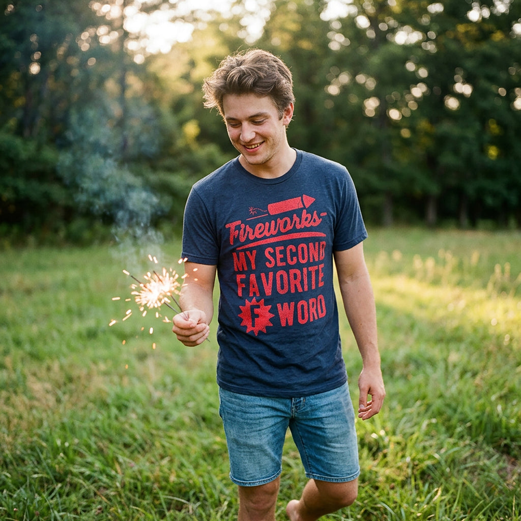 Fireworks My Second Favorite F Word Men's T Shirt product image 2
