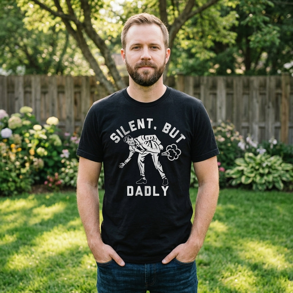 Silent But Dadly Men's T Shirt product image 2