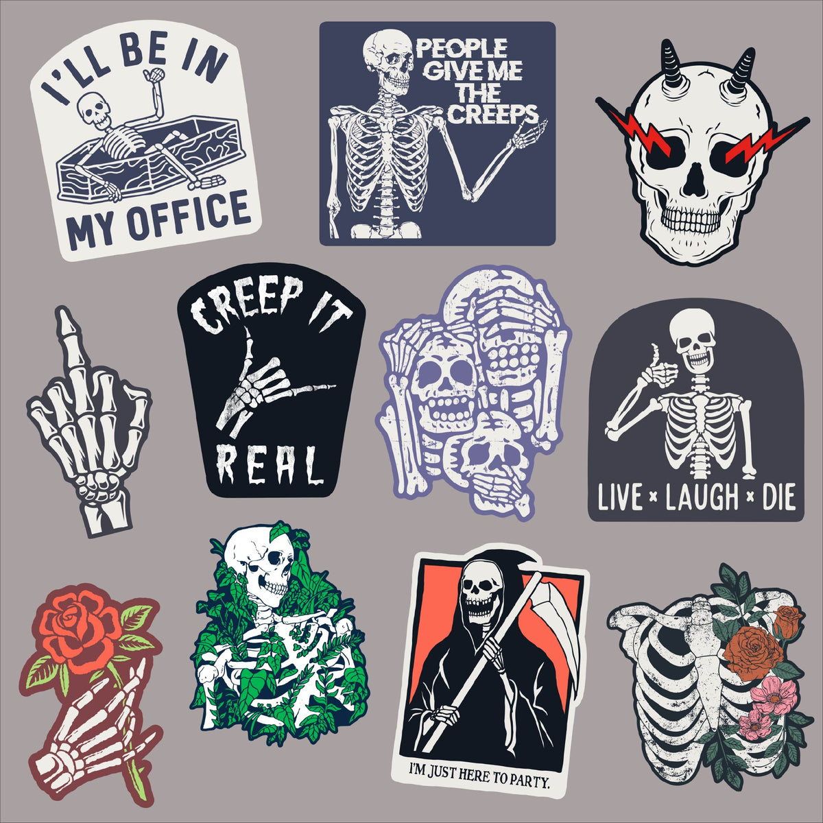 Skeleton Stickers